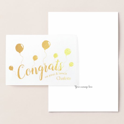 Une carte de félicitations de niveau (Affichage)