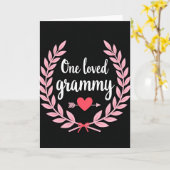 Une carte de Grammy aimée (Fleur jaune)