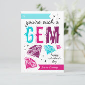 Une Carte De Jour Valentines De Salle De Classe Ge (Debout devant)