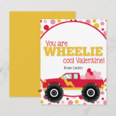Une carte de la Saint-Valentin de camion monstre d (Devant / Derrière)