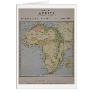 Une carte de l'Afrique pour illustrer les voyages
