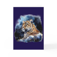 Une carte de léopard la nuit #1