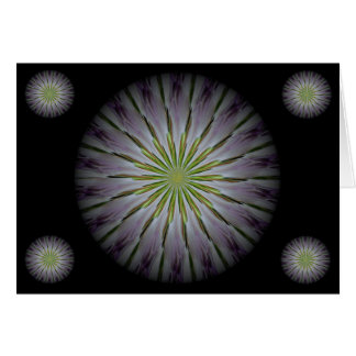 une carte de mandala florale pour centrer