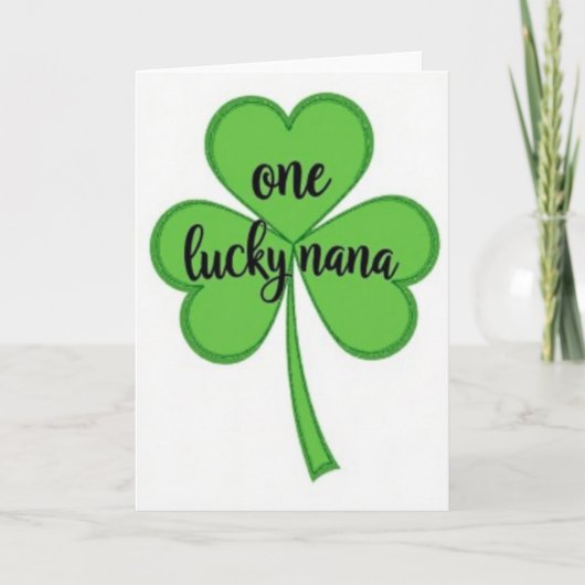 Une carte de Nana chanceuse (Devant)