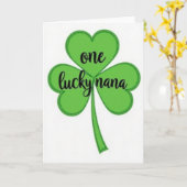 Une carte de Nana chanceuse (Fleur jaune)