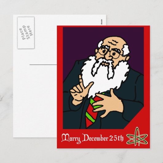 Une carte de Noël athée (Devant / Derrière)