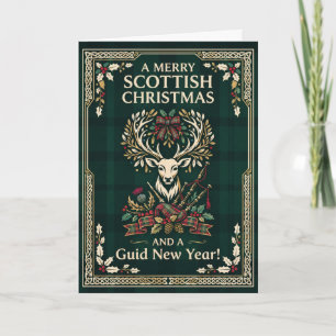 Une carte de Noël des Highlands très écossaise