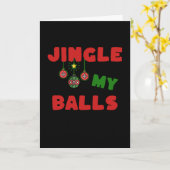 Une carte de Noël drôle et coquine pour lui (Fleur jaune)