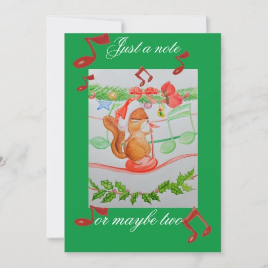 Une carte de Noël d'un petit-fils (Devant)