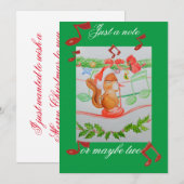 Une carte de Noël d'un petit-fils (Devant / Derrière)