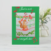 Une carte de Noël d'un petit-fils (Debout devant)