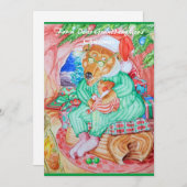 Une carte de Noël d'une chère petite-fille. (Devant / Derrière)