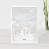 Une carte de Noël écossais joyeux d'Écosse (Dos)