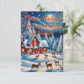 Une carte de Noël fantaisiste (Debout devant)