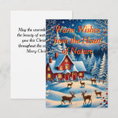 Une carte de Noël fantaisiste (Devant / Derrière)