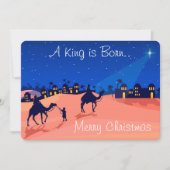 Une carte de Noël pour la naissance d'un roi (Devant)