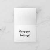 Une carte de Noël pour les employés (Intérieur)