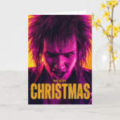 Une carte de Noël punk (Fleur jaune)
