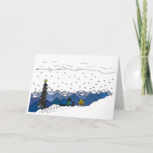 Une carte de Noël très brillante (Devant)