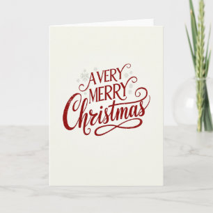 Une carte de Noël très joyeuse