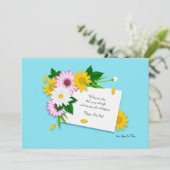 Une carte de note (Debout devant)