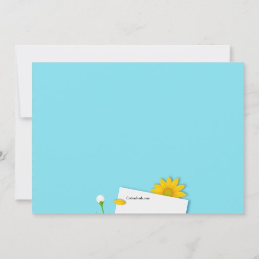 Une carte de note (Dos)