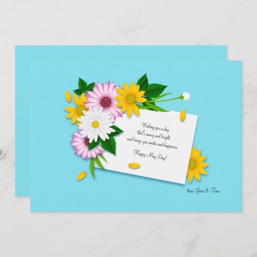 Une carte de note (Devant / Derrière)