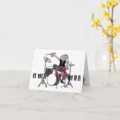 Une carte de note de batteur (Fleur jaune)