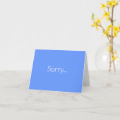 Une carte de note de désolé simple et sincère (Fleur jaune)
