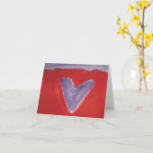 Une carte de note de Purple Heart (Fleur jaune)