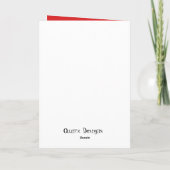 Une carte de note pliée au coeur (Dos)