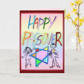 Une Carte De Pâque Très Colorée (Fleur jaune)