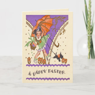 Une carte de Pâques heureuse