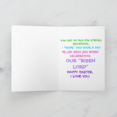 une carte de Pâques pour mon petit-fils spécial oe (Intérieur)