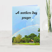 UNE CARTE DE PRIÈRE JOURNÉE DES MÈRES (Devant)