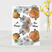 UNE CARTE DE PRIÈRE JOURNÉE DES MÈRES (Fleur jaune)