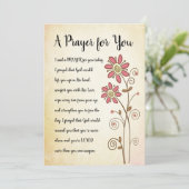 Une carte de prière pour vous (Debout devant)