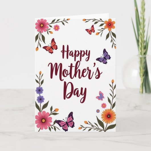 Une carte de printemps pour maman (Devant)