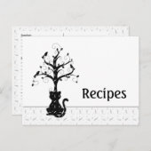 Une carte de recette de l'imagination de Kitty (Devant / Derrière)