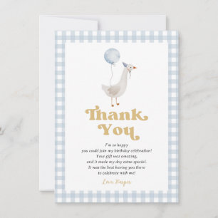 Une carte de remerciement One Silly Goose