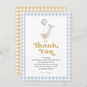 Une Carte de remerciements d'oie stupide (Devant / Derrière)