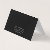 une carte de rendez-vous pliée pour rappel (Dos)