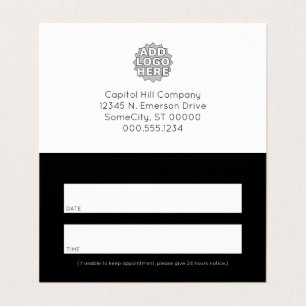 une carte de rendez-vous pliée pour rappel