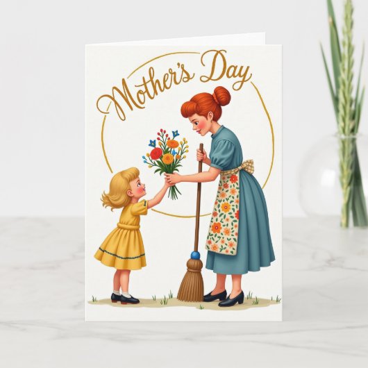 Une carte de scène "Un cadeau affectueux" (Devant)