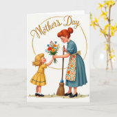 Une carte de scène "Un cadeau affectueux" (Fleur jaune)