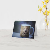 Une carte de Sunrise Note Cup à la vapeur (Fleur jaune)