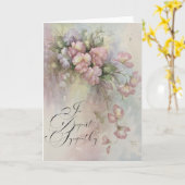 Une carte de sympathie florale (Fleur jaune)