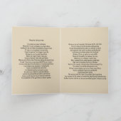 Une carte de sympathie pour un conjoint en deuil. (Intérieur)