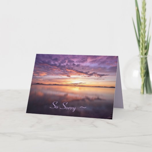 UNE CARTE DE SYMPATHIE SKY MAUVE (Devant)