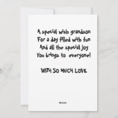 Une carte de Thanksgiving personnalisée pour petit (Dos)